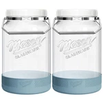 1 Gallon Glass 2 Pack Wide Mouth Mason Jars Airtight Storage. Fixed Price $64.00.