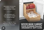 Rev-a-shelf 4FSCO-24SC-1 Food Storage Container Organizer Natural. Fixed Price $275.00.
