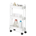 Sunnypoint Slim Rolling Storage Cart, 3 Tier Bathroom Organizer Bathr.... Fixed Price $53.95.