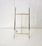 Tripar Large Brass Easel Plate Stand 17" New. Fixed Price $25.00.