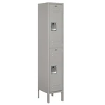 Salsbury Double Tier Unassembled Standard Metal Locker Gray. Fixed Price $211.75.