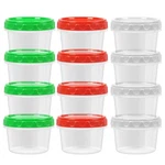 Eonjoe 8 Oz Small Freezer Containers With Lids Stackable Plastic Food Storage.... Fixed Price $23.95.