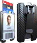 Badge Holder, Id Card With Metal Clip - Durable Polycarbonate (holds 1 To. Fixed Price $13.90.