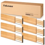 Fabsome Dresser Drawer Organizers Pack, 4.65'' High Adjustable From 17-22. Fixed Price $43.65.