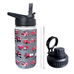 Fire Truck Water Bottle For With Straw LID,12OZ Stainless Steel Insulated Wat.... Fixed Price $33.64.