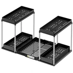 Niuxx Expandable Under Sink Organizer: 2 Tier Cabinet - Doubl.... Fixed Price $52.14.