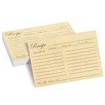 Juvale Recipe Cards Double-sided Fill-in Index 6 4 W, Brown. Fixed Price $15.42.