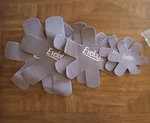 Evelots 6 Pack Of Flower Shaped Pan Protectors. Fixed Price $5.26.