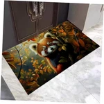 Rug Entryway, 17X29.5 Inch, Forest Animal Indoor Red Panda. Fixed Price $35.98.