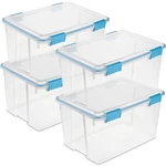 Sterilite 54 Quart Gasket Box, Stackable Storage Bin With Latching Lid, Pack. Fixed Price $58.00.