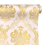 Lovingway 14.7 Feet Wallpaper Roll Gold Damask Shelf Liner Self-adhesive 17.7.... Fixed Price $22.07.