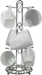 Blue Donuts Farmhouse Coffee Rack Tree For 6 Mugs Chrome. Fixed Price $20.99.