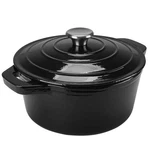 Puricon 5.5 Qt Enameled Cast Iron Dutch Oven With Lid, Deep Round Pot - Black. Fixed Price $73.56.