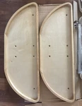 Rev-a-shelf 4WLS882-32-570 32" Wood Half Moon Lazy Susan Maple Organizer Read. Fixed Price $329.99.