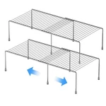 Kitchen Cabinet Expandable Shelf Organizers Set Of 2, Adjustable Metal Wire P.... Fixed Price $53.59.