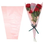 Flower Wrapping Bag, Kraft Paper 50 Pack, Pink, 17.3X11X3.5". Fixed Price $28.14.