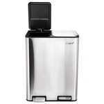 Elama 2 Section 30 Liter/ 8 Gallon Each Trash And Recycling Step Bin Wit. Fixed Price $129.69.