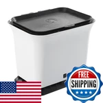 Full Circle Fresh Air Odor-free Kitchen Compost Bin Black And White FC11301-KW. Fixed Price $81.53.