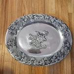 Vintage Big Sky Carvers Moose Tray Platter Cast Aluminum 18 X 14 Scratches. Fixed Price $84.15.