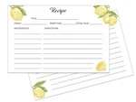 Heart Berry Lemon Recipe Cards Double Sided Thick Paper 4X6 Inch 50 Pcs. Fixed Price $20.01.