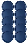 10 Replacement Lids Covers For Pyrex 2-CUP Glass Container, 5-INCH 7200-PC Navy. Fixed Price $14.99.