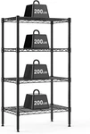Dumos 4-TIER Metal Wire Storage Shelves, Adjustable Standing Rack Shelf,. Fixed Price $37.45.