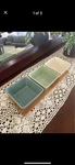 Table Tops Gallery Misto Square Ceramic Serving Bowl Set 3 Hand Painted. Fixed Price $15.00.