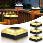 Vighep 4X4 Solar Post Cap Lights Outdoor Pack, 3 Color Modes/dusk To DAWN/IP65. Fixed Price $49.69.
