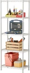 Singaye Small Wire Shelves Kitchen 5-TIER 9.92"D X 15.72"W 55."H, White. Fixed Price $51.27.