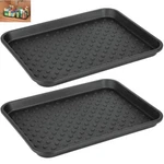 Under Kitchen Sink Mat Drip Protector Tray Cabinet 17 X 13 Inch Black 2-PACK. Fixed Price $39.58.