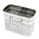 Kitchen Utensils Chopsticks Holder Drying Rack Basket With Hooks 2 Divided Co.... Fixed Price $14.84.