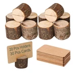 Toncoo Wood Place Card Holders, 20PCS Premium Rustic Table Number And.... Fixed Price $18.42.