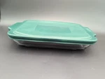 Anchor Hocking Encore 2-QUART 9"X13" Covered Casserole Baking Dish/ Green Lid. Fixed Price $21.94.