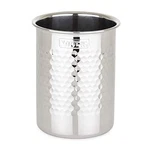 Viking Kitchen Hammered Stainless Steel Utensils Holder. Fixed Price $56.50.