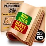 220 Pcs Parchment Paper Baking Sheets, 12X16 Inches By Baker's Signature Pr.... Fixed Price $21.61.