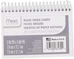 Mead Index Cards, Spiral, Ruled, 3" 5", White, Blank Count (pack Of 1). Fixed Price $8.50.