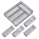 Neudeco Drawer Organizer Set 5 Pack 4-COMPARTMENT Silverware Tray.... Fixed Price $48.14.