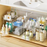 4 Pack Bathroom Organizers And Storage, 2 Tier Clear Under Sink. Fixed Price $81.99.