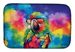 Carolines Treasures DAC4020DDM 21 X 14 In. Hippie Animal Parrot Dish Drying Mat. Fixed Price $9.10.
