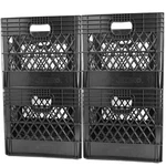 Jezero 24 Quart 4-PACK Heavy Duty Plastic Crate Stackable Multi-purpose Storage. Fixed Price $180.09.