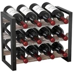 Jackcube Design Wine Rack Freestanding Floor 3 Tier Stackable 12 Bottle .... Fixed Price $42.66.