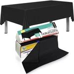 Smarty Kiddo Black Plastic Tablecloth Roll 54IN X 100FT With Built Cutter. Fixed Price $58.65.