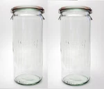 Weck 908 Cylindrical Jars, 1-LITER, 35.2 Ounce, Lids, Seals And Clamps, Set Of. Fixed Price $38.50.