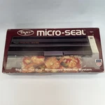 Dazey Micro-seal MS-1 Machine With Accessories Recipe And Instruction Book. Fixed Price $12.99.