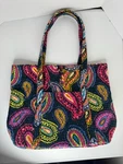 Vera Bradley Twilight Paisley Tote Traveler Bag Trimmed - Retired Pattern. Fixed Price $24.99.