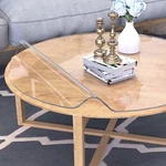 Etechmart Dia. 42 Inch Clear Round Table Cover, 2MM Thick Plastic. Fixed Price $49.18.