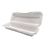 Ecopax PP1243 White 13.23"X4.72"X3.31" Compartment Non-vented Pebble Box Hing. Fixed Price $90.97.