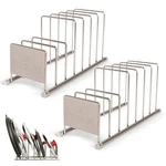 Cuisinel Lid And Dish Organizer Rack 2-PACK Satin Nickel Kitchen Storage. Fixed Price $24.66.