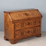 Antique Baroque Flap Cabinet Walnut Maple Italy Xviii Century Original. Fixed Price $2805.00.