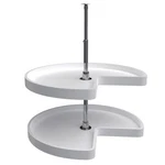 Rev-a-shelf 28'' Kidney-shaped Lazy Susan Corner Wall Cabinet Two-shelf. Fixed Price $134.99.